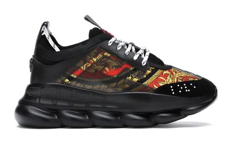 versace chain reactions black knock off|versace chain reaction twill.